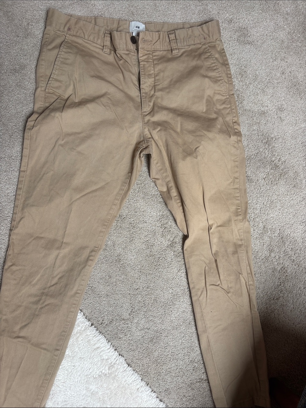 H&M Men's Khaki Slim Chino Pants